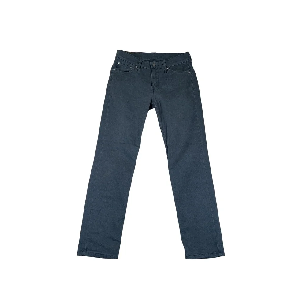 Levis 511 Jeans Mens 29x30 Gray Slim Fit Stretch Straight Leg Denim Pants